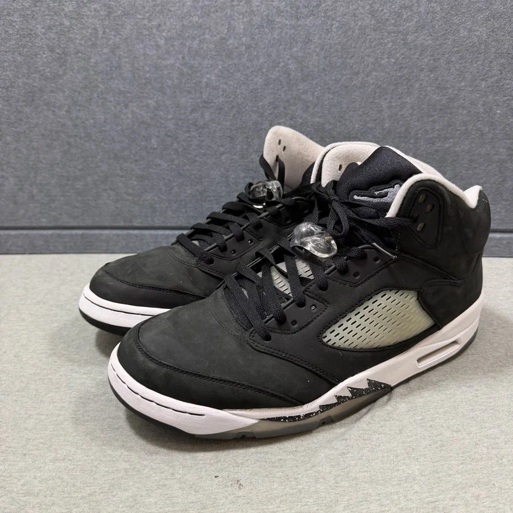 Jordan Retro 5 Oreo Size 14 Black White CT4838-011 Moonlight Sneakers Mens